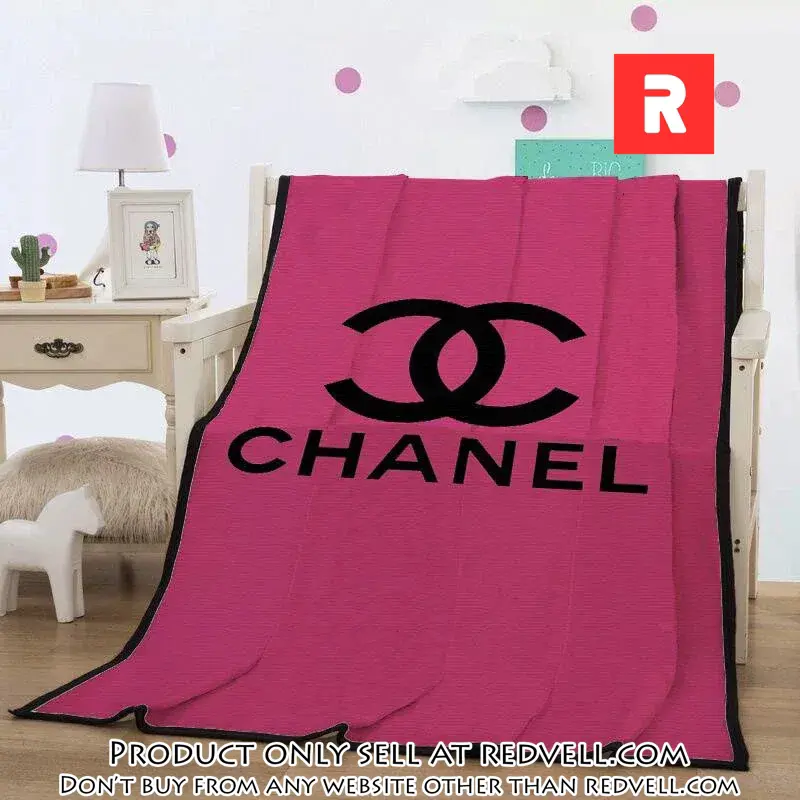 Chanel pinky new fashion luxury brand blanket fleece comfortable blanket rv3906162